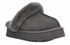 (WMNS) UGG Disquette Fluff Gray Slippers 1122550-CHRC -Air-jordan Sales Shop 2 61a9d0f4 a9c4 4d81 872f ad55ffe7f2e8
