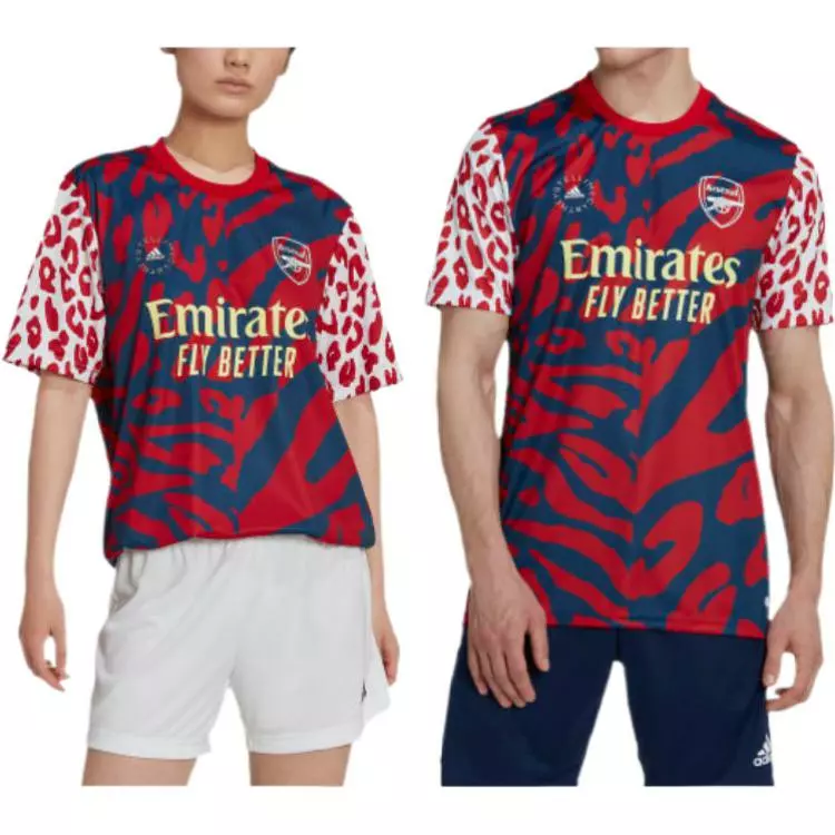 adidas x Stella Mccartney Crossover Arsenal FC pre-match jersey Soccer/Football Red Jersey HI2144 3 adidas x Stella Mccartney Crossover Arsenal FC pre-match jersey Soccer/Football Red Jersey HI2144 - Image 3
