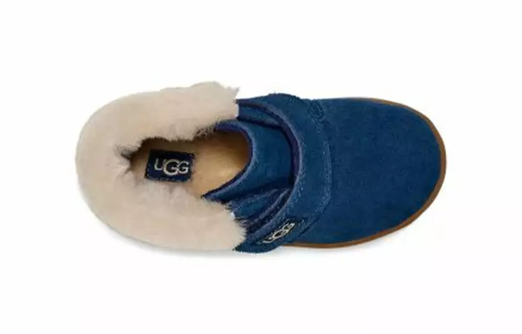 (KIDS) UGG Nolen fur Short Boots Deep Blue 1106229T-NWNV 4 (KIDS) UGG Nolen fur Short Boots Deep Blue 1106229T-NWNV - Image 4