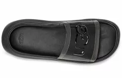 (WMNS) UGG Hilama Slide Black Slippers 1109592-BLK -Air-jordan Sales Shop 4 24e51661 c456 46d1 8108 b250f17b2c44