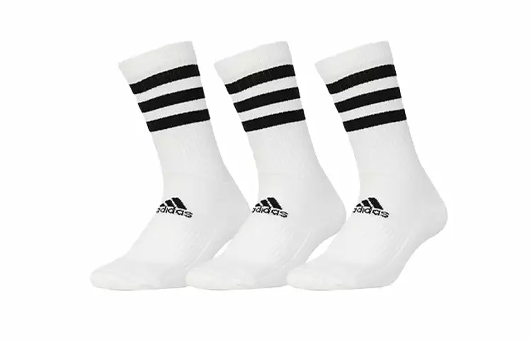 Adidas Classical Mid Sports Basketball Socks Unisex White FH6628 6 Adidas Classical Mid Sports Basketball Socks Unisex White FH6628 - Image 6