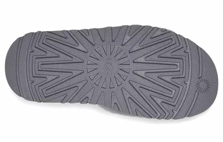 (WMNS) UGG Disco Slide Lightweight Cozy Thick Sole Gray Purple Colorblock 1112258-SAMT 6 (WMNS) UGG Disco Slide Lightweight Cozy Thick Sole Gray Purple Colorblock 1112258-SAMT - Image 6