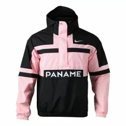 Nike Paris Saint-Germain Colorblock waterproof Hooded Jacket Pink Red Pinkred CZ0955-658