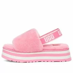 (WMNS) UGG Disco Slide Thick Sole Shoe Pink 1112258-STPN