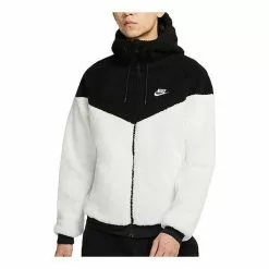 Nike Windrunner lamb's wool Stay Warm Athleisure Casual Sports polar fleece Jacket Creamy White DD0300-016