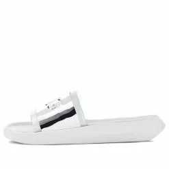 (WMNS) UGG Hilama Slide Shoe White Silver 1109592-WHT