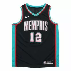 Nike Memphis Grizzlies Ja Morant 2020-21 Sports Jersey Men's Black CN1030-010