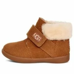 (KIDS) UGG Nolen Turn Fur Short Boots Brown 1106229T-CHE