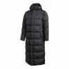 Adidas Windproof Stay Warm hooded mid-length Down Jacket Black GE9995