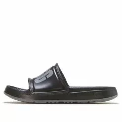 (WMNS) UGG Wilcox Slide Black Slippers 'White Black' 1113457-BLK
